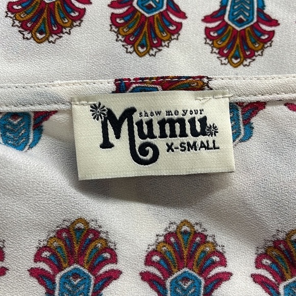 Show Me Your Mumu Oasis Lace-Up Short Sleeve Cropped Top Size XS - Picture 7 of 9